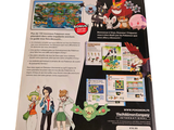 a back cover of a book with a picture of pokemon characters on it