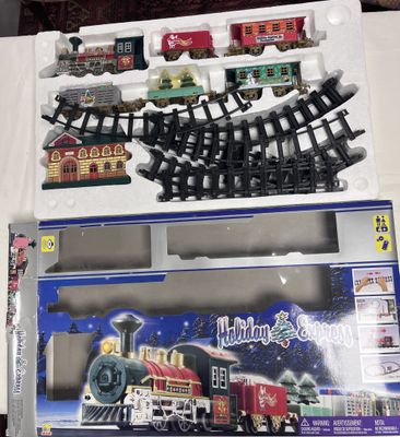 HOLIDAY EXPRESS – Train jouet à piles 1ère age en coffret – complet, b
