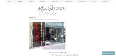 the website of a fashion store is displayed on the computer screen