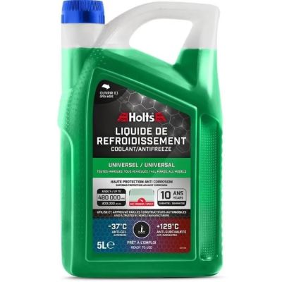 une bouteille d'huile moteur posée sur une surface blanche