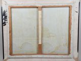 an image of a picture of an old window with a wooden frame
