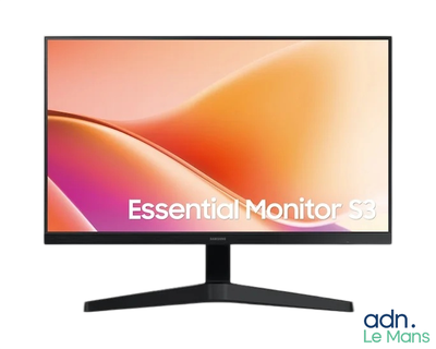 un écran d'ordinateur sur lequel est inscrit « essential monitor s3 »