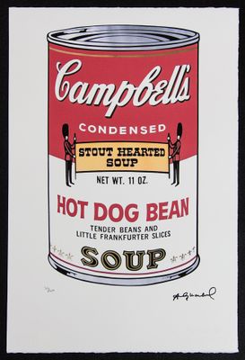 La soupe aux haricots et aux hot-dogs de Campbell, par Andy Lee