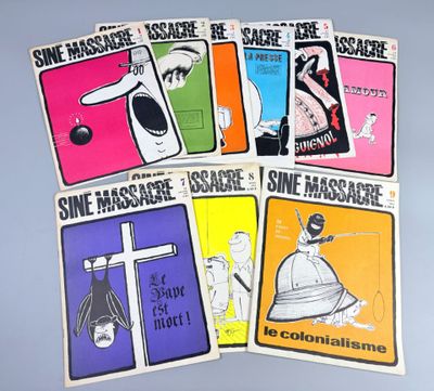 several posters of various religious characters are displayed on a table