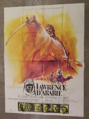 a movie poster for lawrence d ' arabe