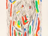 une image représentant le dessin d'un enfant représentant un tableau abstrait
