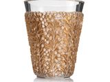an image of a glass vase with a flower design on it