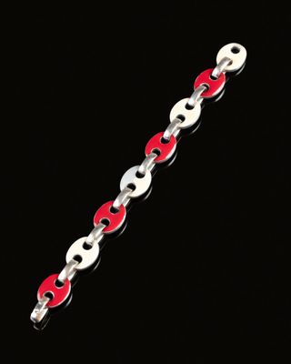 NICOLIS COLA. BRACELET Les maillons en or blanc (18 carats, …