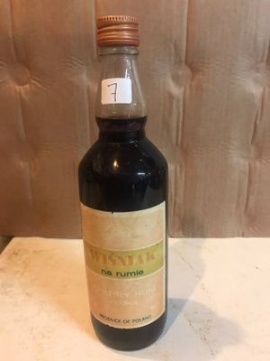a bottle of wine that is sitting on a table