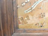 a picture of a painting on the wall of a building
