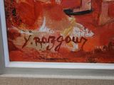 a picture of a painting on the wall of a room