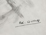 a drawing of a dragonfly on a piece of paper