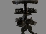 an image of a table with a basket on top of it