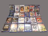 a lot of video games that are on the table