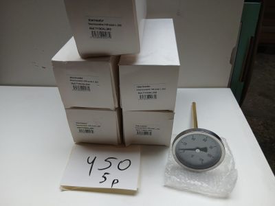 Lot de 5 thermométre 100 axial L200 Réf : T100AL200