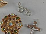 many different types of jewelry that are on the table