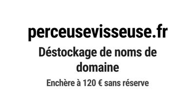 Nom de domaine perceusevisseuse.