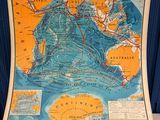 an old map of the atlantic showing the extent of the great barrier
