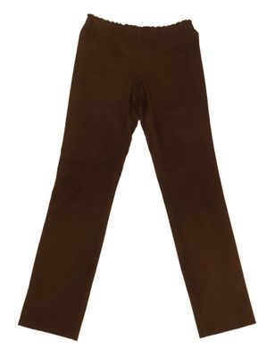 Les leggings pour enfants sont de couleur marron.