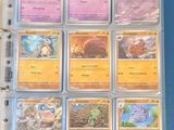 a close up of a binder with a bunch of cards in it
