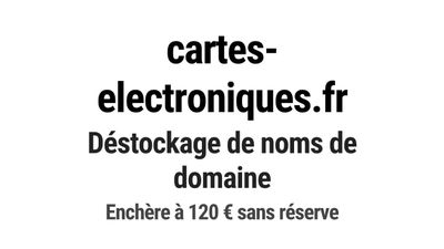 Nom de domaine cartes-electroniques.