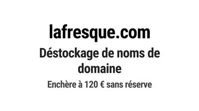 Nom de domaine lafresque.com. Catégorie: Art et culture.