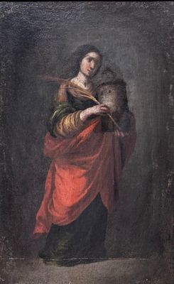 une image d'une peinture représentant une femme tenant un chat