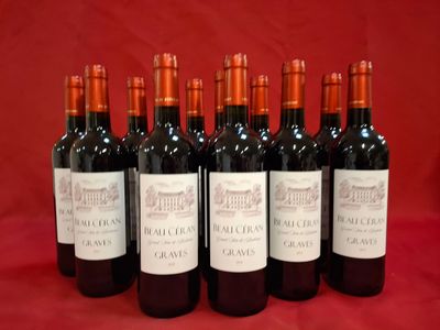 12 Bouteilles Graves Beau Céran 2018 Grand Vin des Graves Les Vigneron - Photo 1