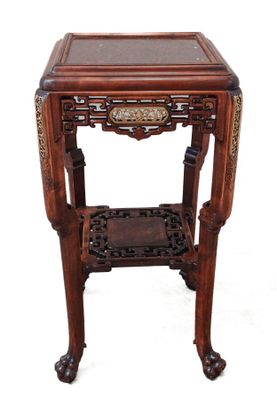 Gabriel VIARDOT (1830 - 1904) Sellette japonisante en bois m…