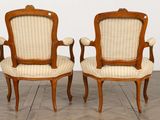 pair of french louis xvi style armchairs