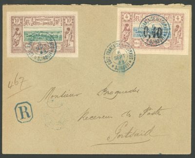 Colonies françaises/Côte des Somalis: Nrs 10 et 22, 1899, le…