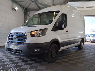 a white van that is parked in a garage