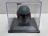 star wars the black series boba fett helmet in display case