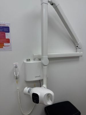 an image of a hospital room with a camera mounted to the wall