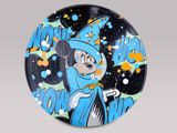 disney mickey mouse button with a cartoon character on it