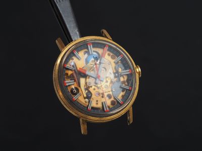 LIP Electronic Skeleton Montre de poignet plaquée or. Boitie… - Photo 1