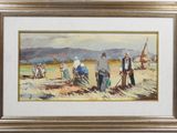 an image of a painting of a group of people working in a field