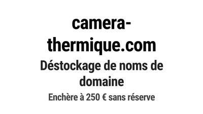 Nom de domaine camera-thermique.