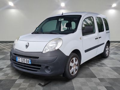 a picture of a white van parked in a garage