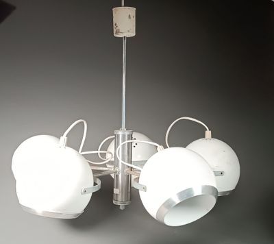 PLAFONNIER de style space age à cinq feux de lumière ajustab…