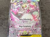 a close up of a pokemon card on a table