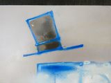 a picture of a painting of a top hat on a piece of paper
