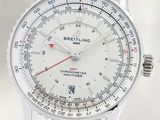 Gros plan sur une montre-bracelet à cadran blanc