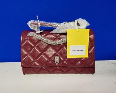 Pochette authentique en cuir matelassé rouge Chanel