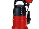 a red and black electric submerst with a red handle