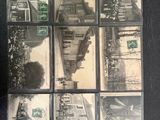 a picture of a series of photographs with a train on it