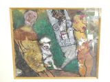 a picture of a painting on the wall of a room