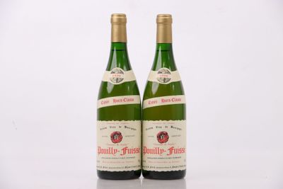 deux bouteilles de vin posées l'une à côté de l'autre sur une table