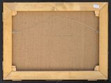 a close up of a picture frame with a string on it