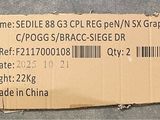 a box with a price tag on it sitting on the ground
